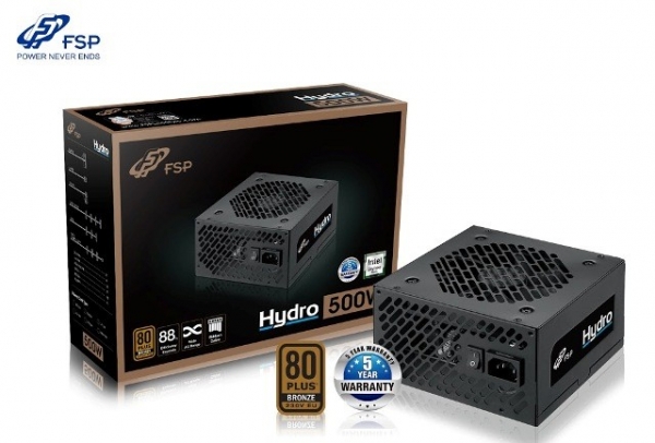 FSP Power Supply HYDRO Series HD500 - Active PFC - 80 Plus Bronze (Box- kèm dây nguồn)
